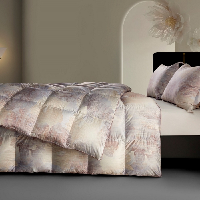 91家纺网 家纺一手货源 找家纺 （总）织梦人羽绒工厂店 2025新款高蓬松羽绒95鹅绒大牌同款花型莫代尔印花