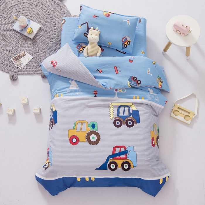 91家纺网 家纺一手货源 找家纺 （总）鱼宝 2025新款全棉幼儿园套件 三件套—童真系列