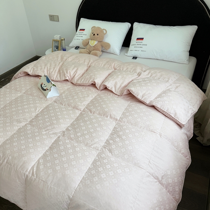 91家纺网 家纺一手货源 找家纺 （总）静若居羽绒被壳 2025新款双层全棉提花羽绒被壳冬被