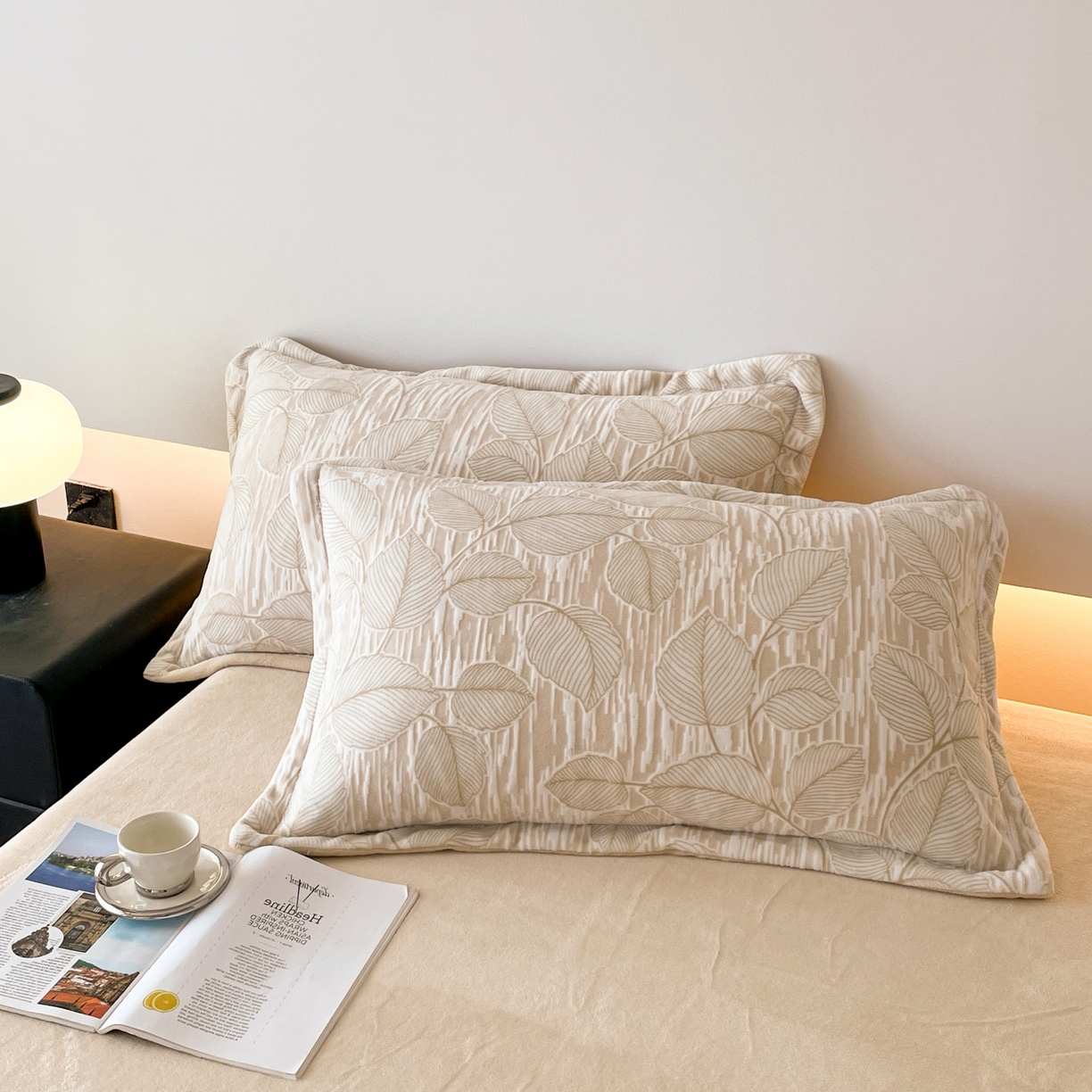 91家纺网 家纺一手货源 找家纺 玉相逢 2025秋冬新款A类高克重牛奶绒立体亲肤绒浮雕雕花绒四件套 仲夏晨歌