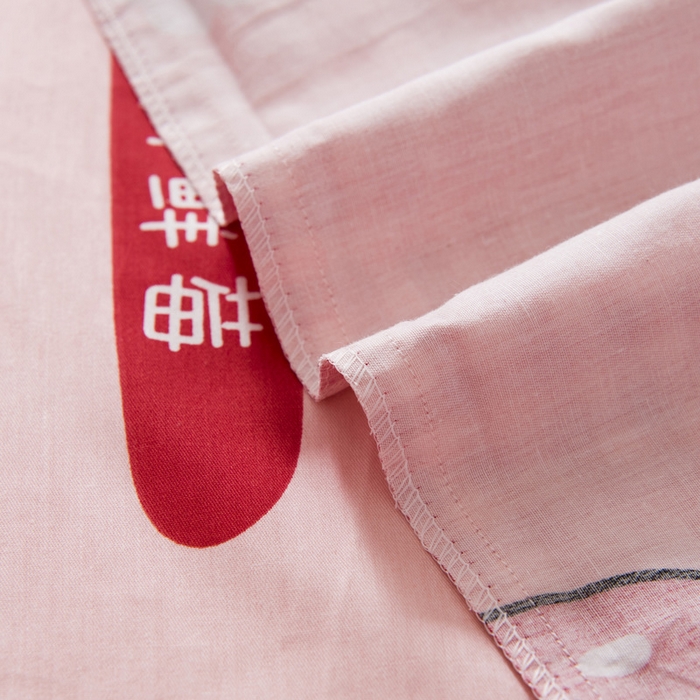 91家纺网 家纺一手货源 找家纺 鱼宝 2025新款全棉幼儿园套件 三件套—童真系列 大草莓