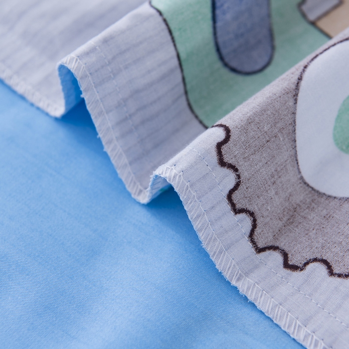 91家纺网 家纺一手货源 找家纺 鱼宝 2025新款全棉幼儿园套件 三件套—童真系列 挖土机