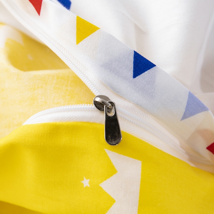 91家纺网 家纺一手货源 找家纺 鱼宝 2025新款全棉幼儿园套件 三件套—童真系列 小小挖掘机