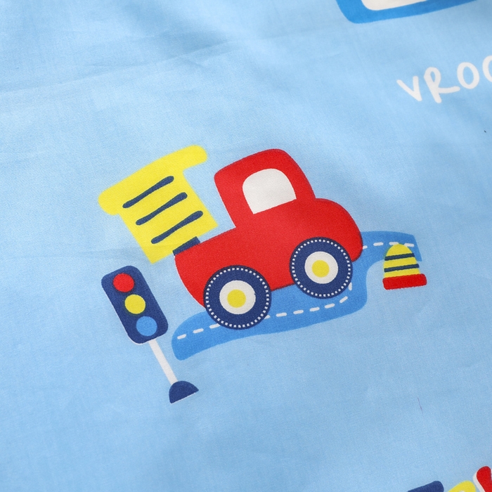 91家纺网 家纺一手货源 找家纺 鱼宝 2025新款全棉幼儿园套件 三件套—童真系列 都市汽车