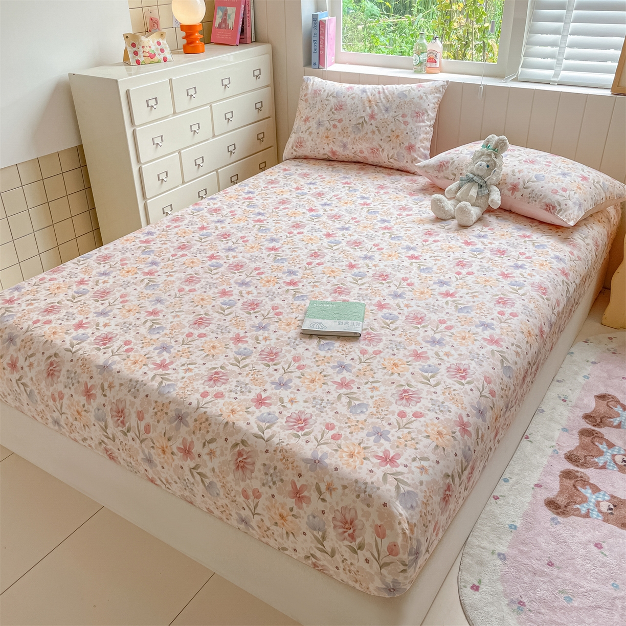 91家纺网 家纺一手货源 找家纺 （总）如约 2025新款全棉印花单床笠