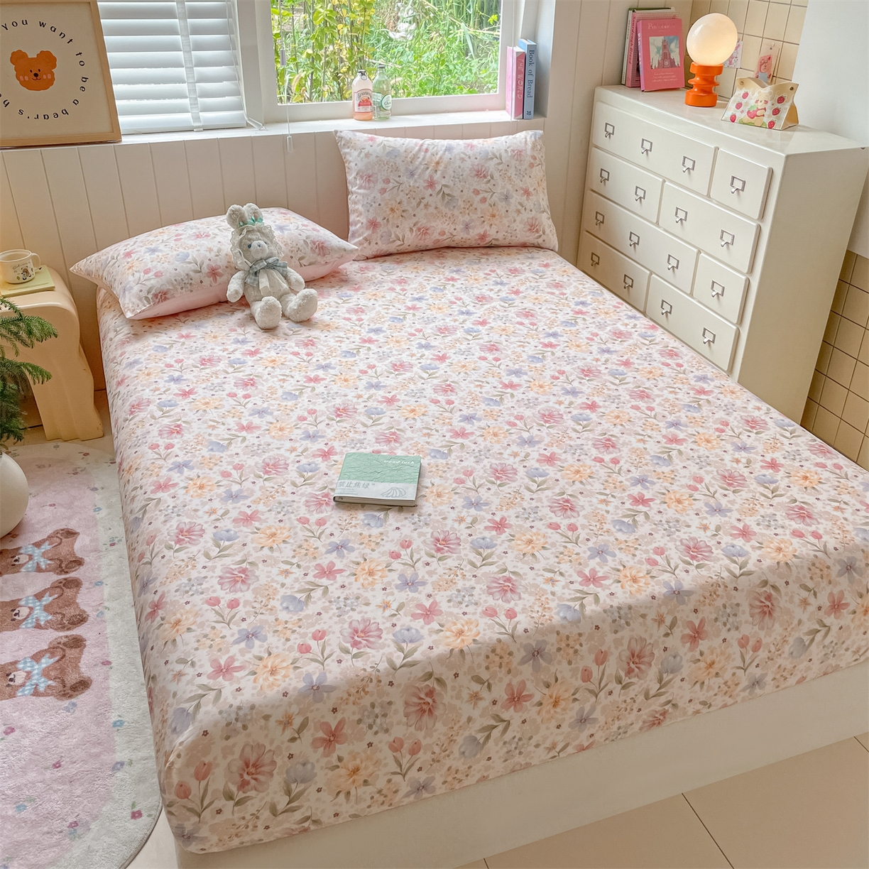 91家纺网 家纺一手货源 找家纺 （总）如约 2025新款全棉印花单床笠