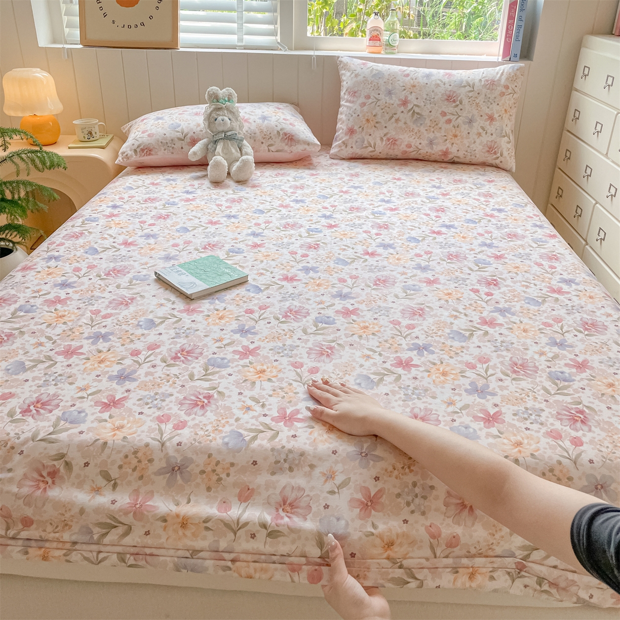 91家纺网 家纺一手货源 找家纺 （总）如约 2025新款全棉印花单床笠