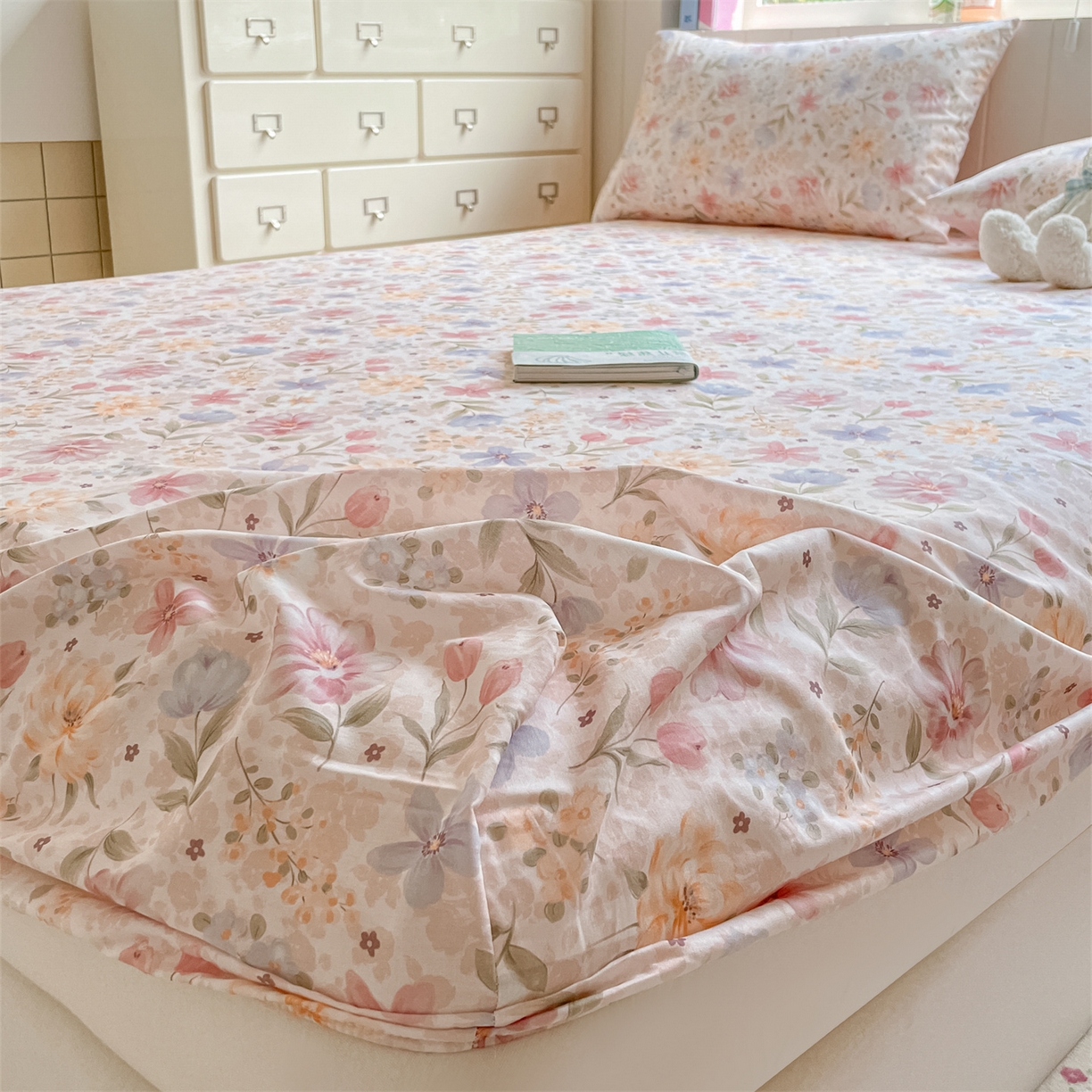 91家纺网 家纺一手货源 找家纺 （总）如约 2025新款全棉印花单床笠