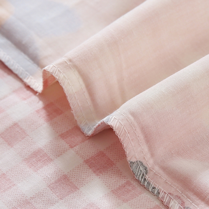 91家纺网 家纺一手货源 找家纺 鱼宝 2025新款全棉幼儿园套件 三件套—童真系列 蜜桃女孩