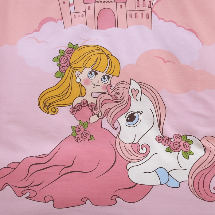 91家纺网 家纺一手货源 找家纺 鱼宝 2025新款全棉幼儿园套件 三件套—童真系列 城堡公主