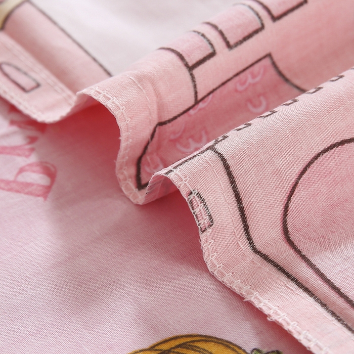 91家纺网 家纺一手货源 找家纺 鱼宝 2025新款全棉幼儿园套件 三件套—童真系列 城堡公主