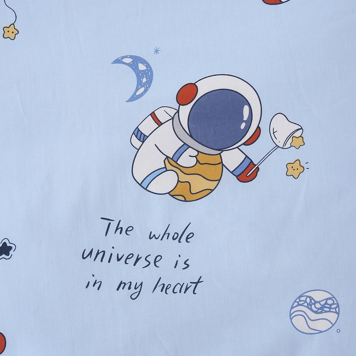 91家纺网 家纺一手货源 找家纺 鱼宝 2025新款全棉幼儿园套件 三件套—童真系列 太空之旅