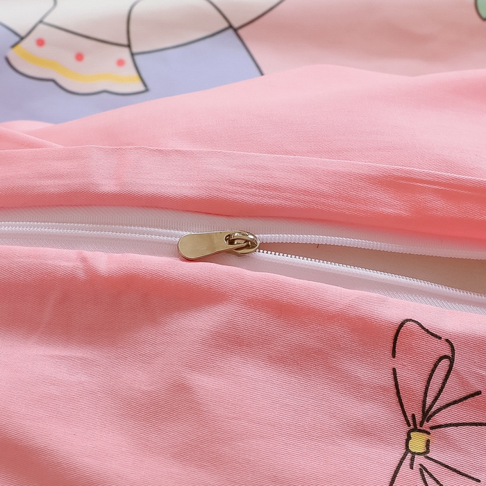 91家纺网 家纺一手货源 找家纺 鱼宝 2025新款全棉幼儿园套件 三件套—童真系列 乖乖兔