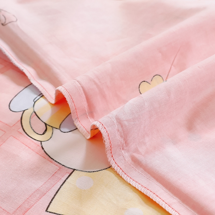 91家纺网 家纺一手货源 找家纺 鱼宝 2025新款全棉幼儿园套件 三件套—童真系列 乖乖兔