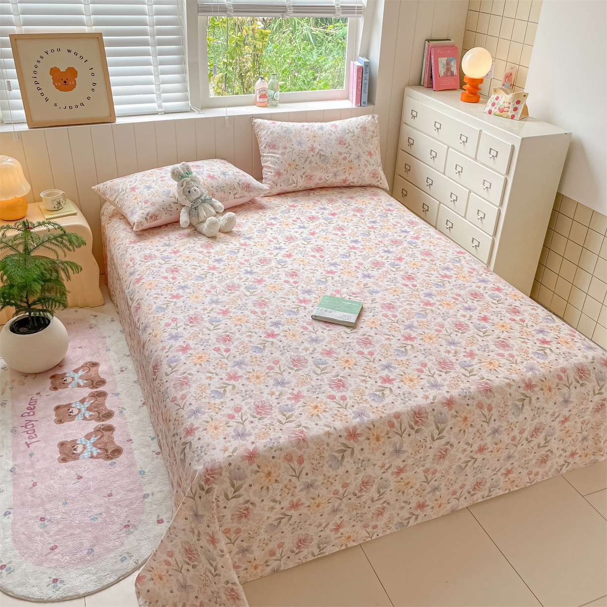 91家纺网 家纺一手货源 找家纺 （总）如约 2025新款全棉印花单床单