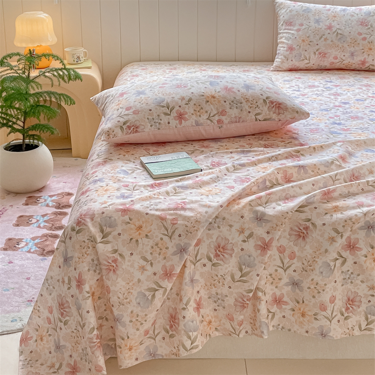 91家纺网 家纺一手货源 找家纺 （总）如约 2025新款全棉印花单床单