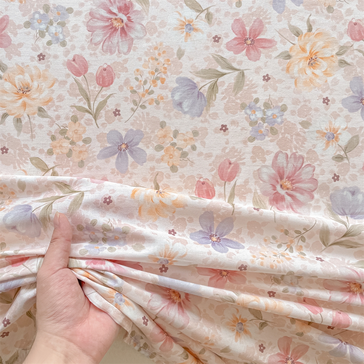 91家纺网 家纺一手货源 找家纺 （总）如约 2025新款全棉印花单床单