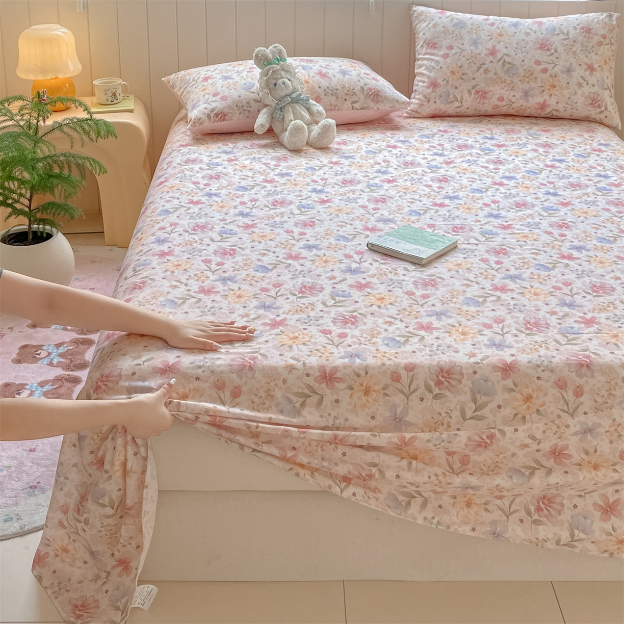 91家纺网 家纺一手货源 找家纺 （总）如约 2025新款全棉印花单床单