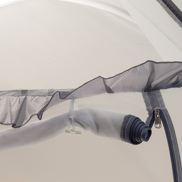 91家纺网 家纺一手货源 找家纺 佳梦家纺 2025新款学生免安装蚊帐 小顶云顶-灰