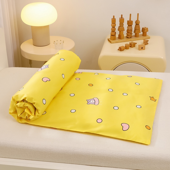 91家纺网 家纺一手货源 找家纺 鱼宝 2025新款全棉幼儿园套件 三件套—童真系列 星空小兔