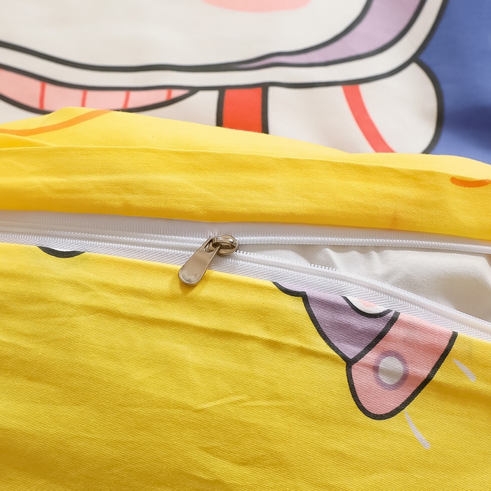 91家纺网 家纺一手货源 找家纺 鱼宝 2025新款全棉幼儿园套件 三件套—童真系列 星空小兔