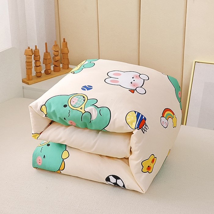 91家纺网 家纺一手货源 找家纺 鱼宝 2025新款全棉幼儿园套件 三件套—童真系列 运动会