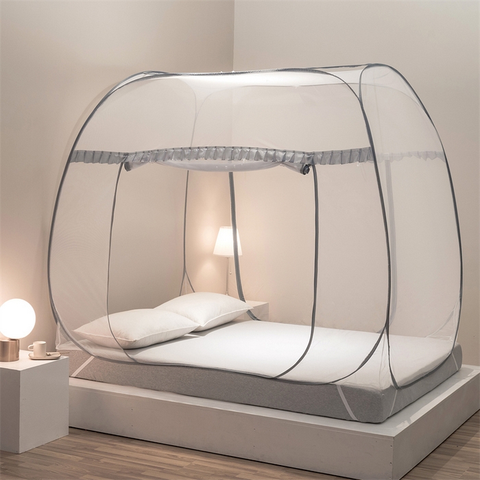 91家纺网 家纺一手货源 找家纺 （总）佳梦家纺 2025新款云顶免安装蚊帐