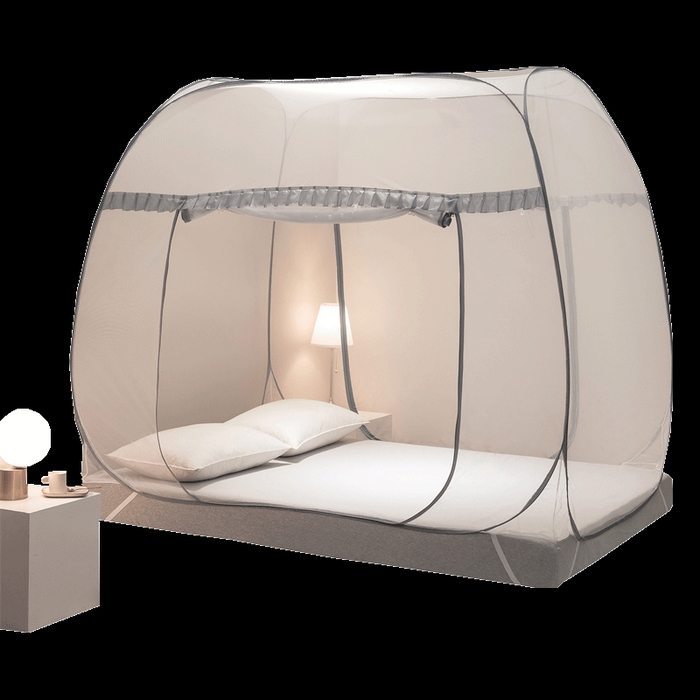 91家纺网 家纺一手货源 找家纺 （总）佳梦家纺 2025新款云顶免安装蚊帐