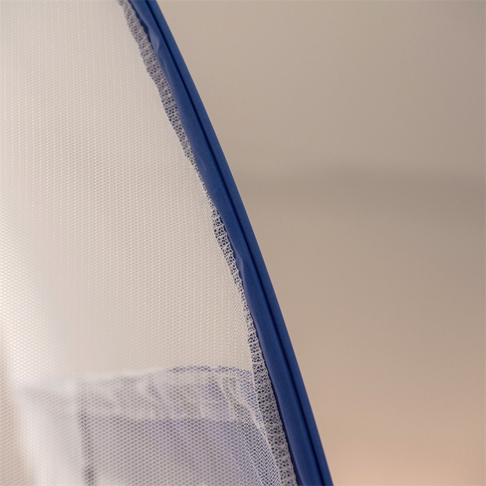 91家纺网 家纺一手货源 找家纺 佳梦家纺 2025新款云顶免安装蚊帐 大顶云顶加密蓝