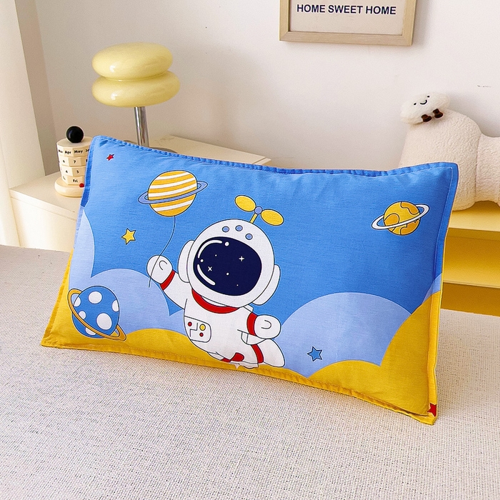 91家纺网 家纺一手货源 找家纺 鱼宝 2025新款全棉幼儿园套件 三件套—童真系列 太空飞行