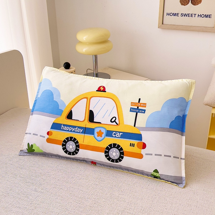 91家纺网 家纺一手货源 找家纺 鱼宝 2025新款全棉幼儿园套件 三件套—童真系列 小面包车