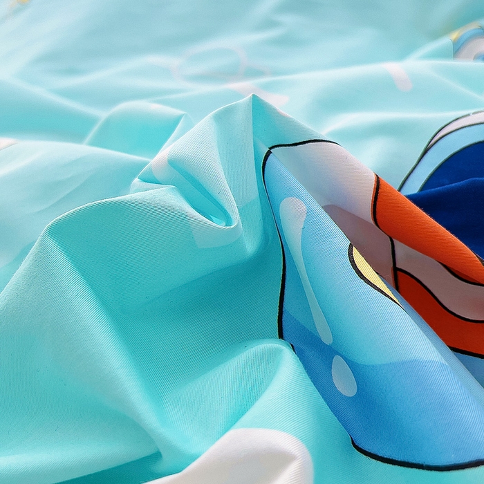 91家纺网 家纺一手货源 找家纺 鱼宝 2025新款全棉幼儿园套件 三件套—童真系列 宇宙飞船