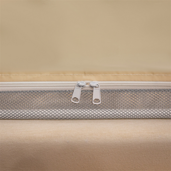 91家纺网 家纺一手货源 找家纺 佳梦家纺 2025新款lulu烫画款坐床蚊帐 LULU-奶油黄