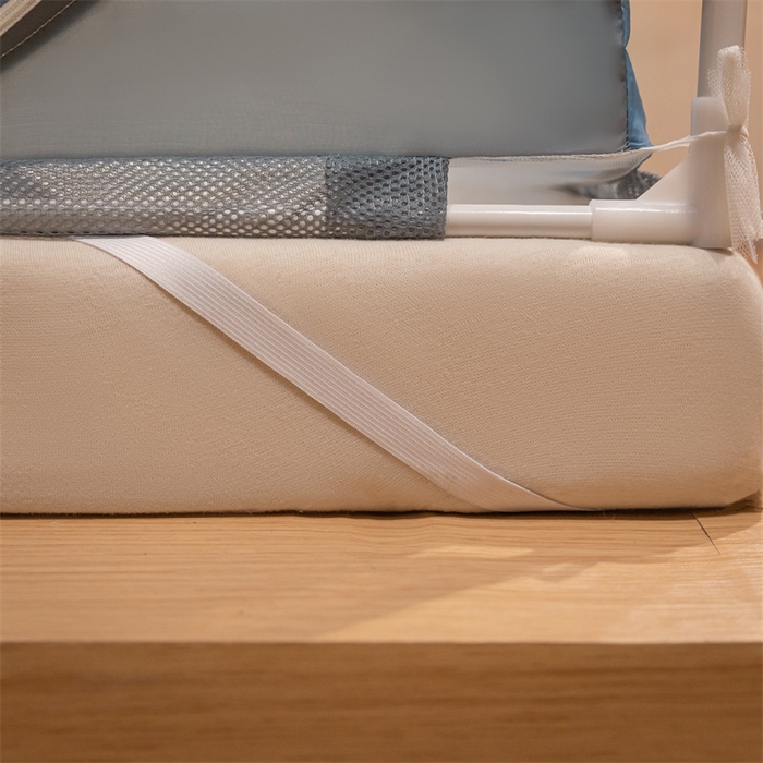 91家纺网 家纺一手货源 找家纺 佳梦家纺 2025新款lulu烫画款坐床蚊帐 LULU-景泰蓝