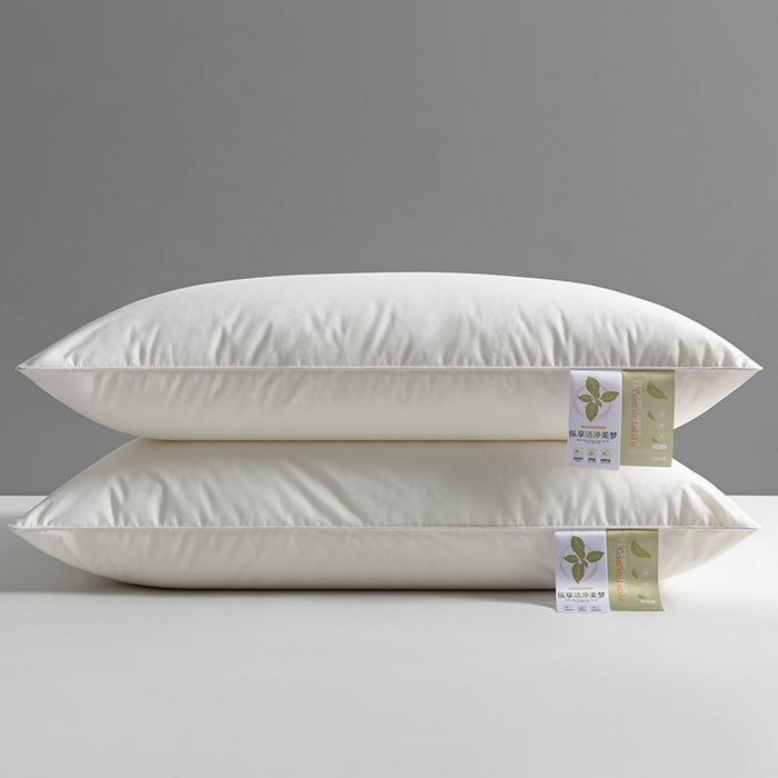 91家纺网 家纺一手货源 找家纺 （总）小米枕芯 2025新款全棉立体单边枕头枕芯-苹果花