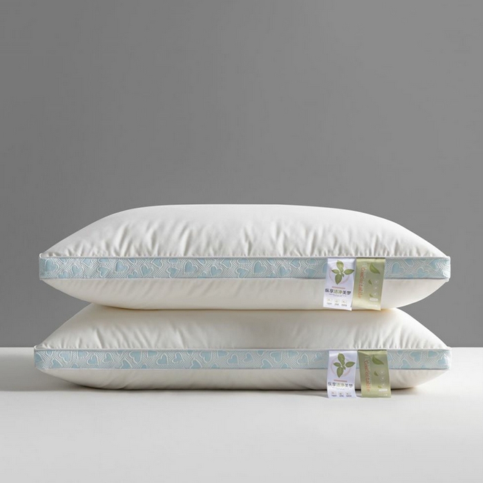 91家纺网 家纺一手货源 找家纺 （总）小米枕芯 2025新款全棉立体单边枕头枕芯-苹果花