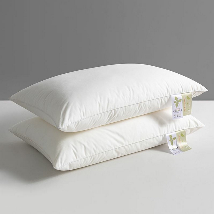 91家纺网 家纺一手货源 找家纺 小米枕芯 2025新款全棉立体单边枕头枕芯-苹果花 单边-低枕600克