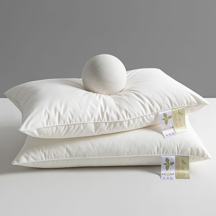 91家纺网 家纺一手货源 找家纺 小米枕芯 2025新款全棉立体单边枕头枕芯-苹果花 单边-中枕700克