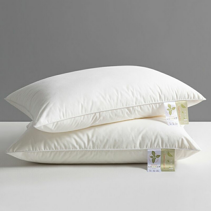 91家纺网 家纺一手货源 找家纺 小米枕芯 2025新款全棉立体单边枕头枕芯-苹果花 单边-中枕700克