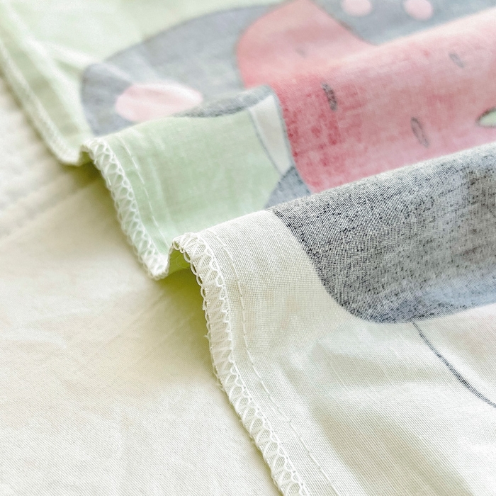 91家纺网 家纺一手货源 找家纺 鱼宝 2025新款全棉幼儿园套件 三件套—童真系列 哈喽熊猫