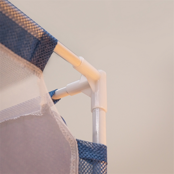 91家纺网 家纺一手货源 找家纺 佳梦家纺 2025新款大方之家纯色坐床蚊帐 蓝色