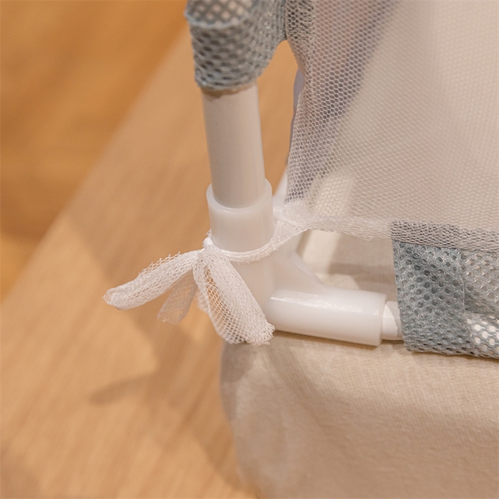 91家纺网 家纺一手货源 找家纺 佳梦家纺 2025新款大方之家纯色坐床蚊帐 灰色