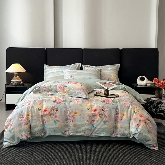 格里芬 2025全棉加厚磨毛纯棉生态磨毛印花四件套 菲雅-兰