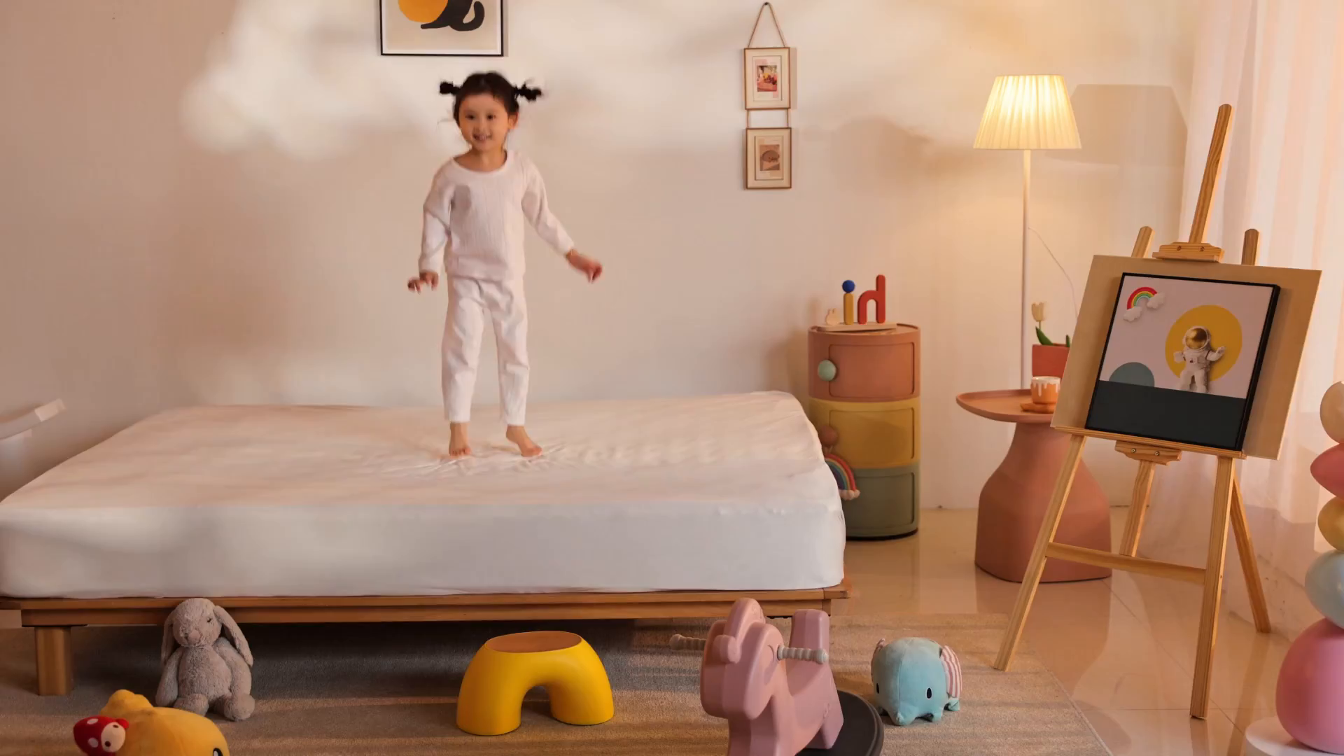 91家纺网 家纺一手货源 找家纺 （总）佳梦家纺 2025新款大方之家纯色坐床蚊帐