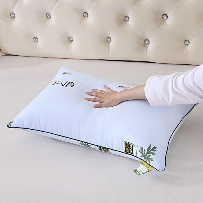 91家纺网 家纺一手货源 找家纺 （总）永乐枕芯 2025新款热款艾草单边羽丝绒枕头枕芯（尺寸可定制）