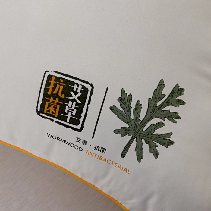 91家纺网 家纺一手货源 找家纺 永乐枕芯 2025新款热款艾草单边羽丝绒枕头枕芯（尺寸可定制） 单边米白