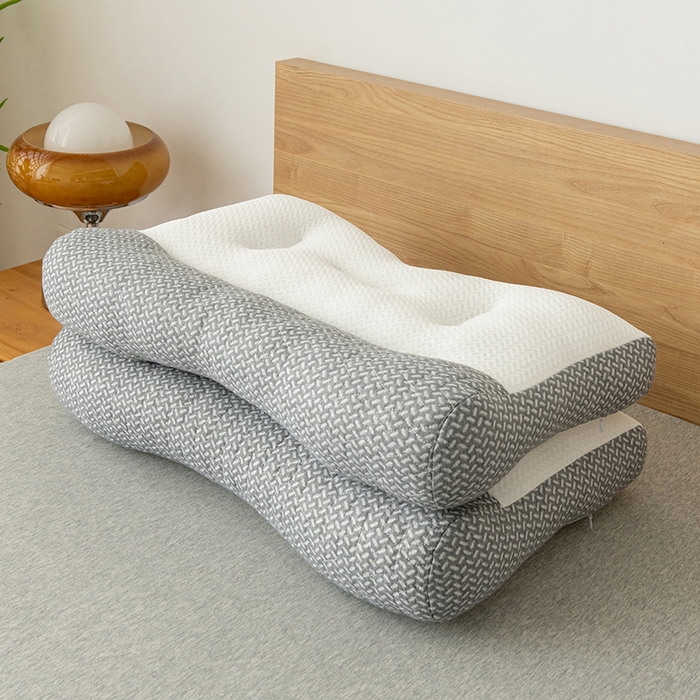 91家纺网 家纺一手货源 找家纺 （总）小米枕芯 2025新款针织反牵引乳胶枕