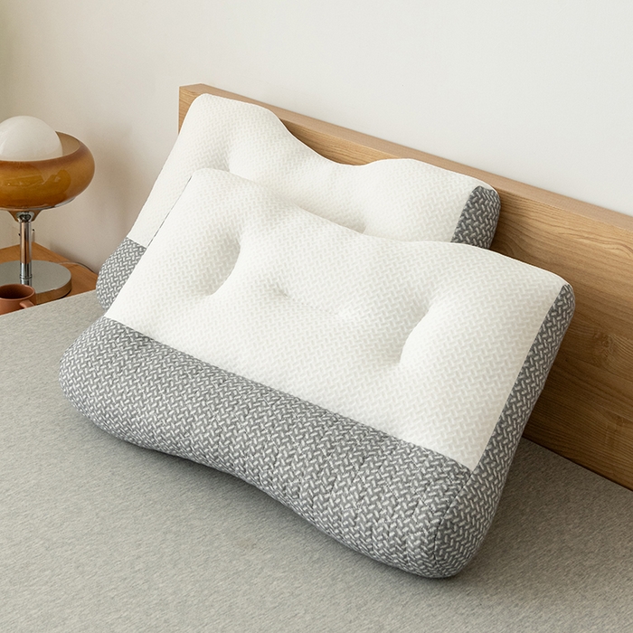 91家纺网 家纺一手货源 找家纺 （总）小米枕芯 2025新款针织反牵引乳胶枕