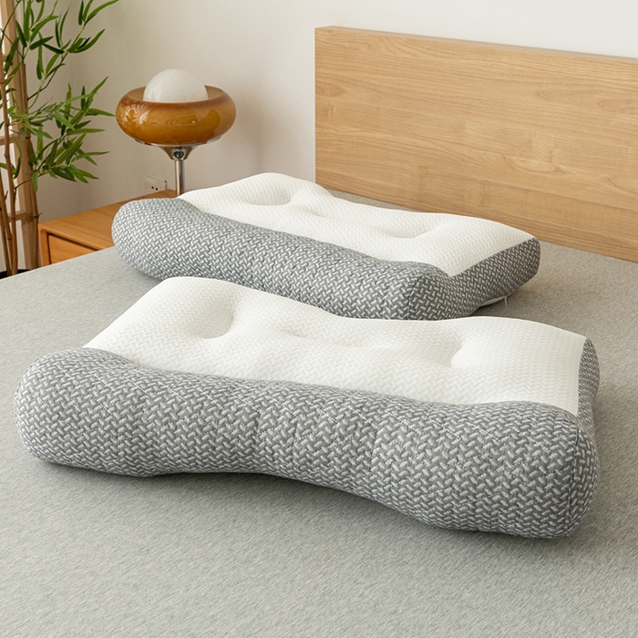 91家纺网 家纺一手货源 找家纺 （总）小米枕芯 2025新款针织反牵引乳胶枕