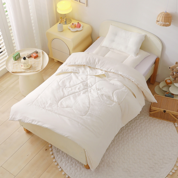 91家纺网 家纺一手货源 找家纺 鱼宝 2025新款幼儿园内胆单品系列 白色